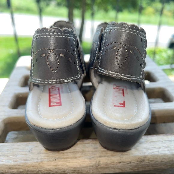 Pikolinos Romana Heels Womens Sz. US 9.5 EU 40 Woven Closed Toe Shoes. EUC - Picture 4 of 11